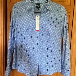 Talbots button up shirt. Size 10. BRAND NEW W TAGS